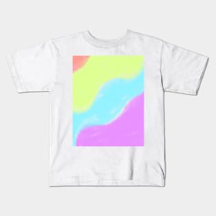 Colorful watercolor abstract texture art Kids T-Shirt